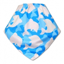 CoolMax吸濕透氣防水口水巾、領巾 _海豚