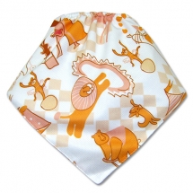 CoolMax吸濕透氣防水口水巾、領巾 _動物馬戲團
