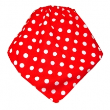 CoolMax吸濕透氣防水口水巾、領巾 _時尚點點(紅)